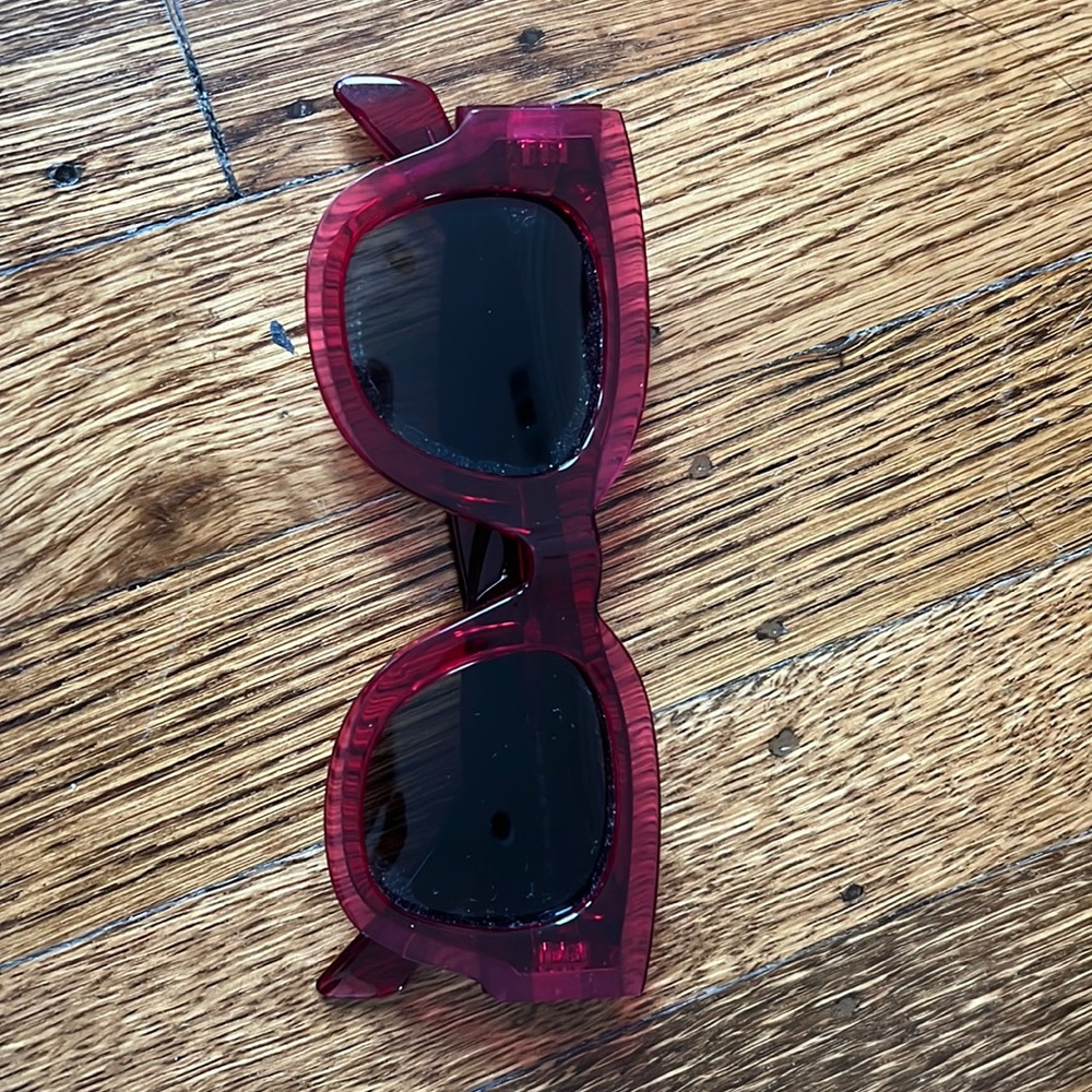 Celine Red Glasses